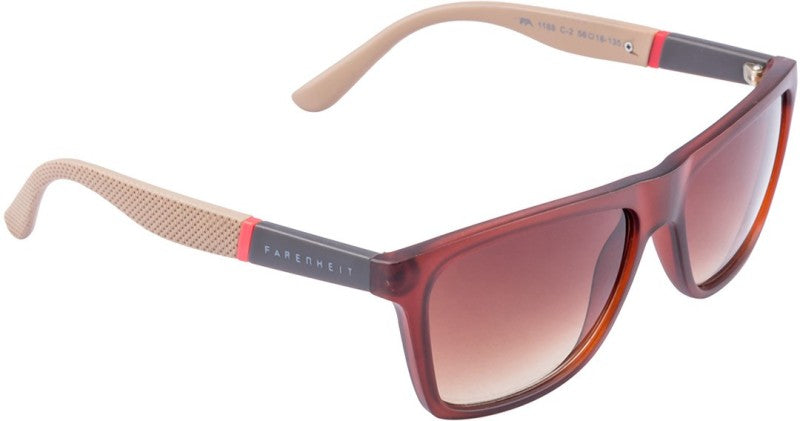 Farenheit 1188-C2 Wayfarer Sunglasses(Brown)