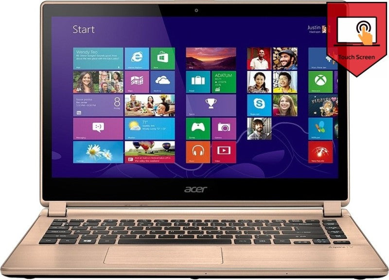 Acer Aspire V V5-472P Notebook (3rd Gen Ci3/ 4GB/ 500GB/ Win8/ Touch) (NX.MAVSI.005)(13.86 inch, Champange, 2.1 kg)