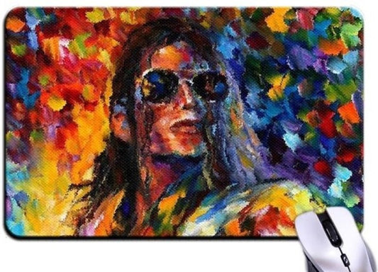 Bluegape Colourful Digital Print Micheal Jackson Mousepad(Multicolor)