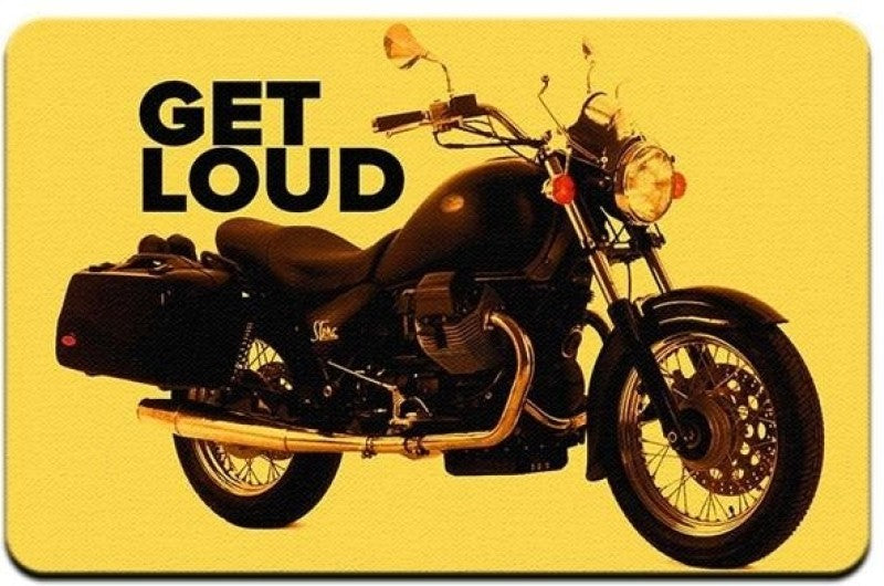 Bluegape Cruiser Bike Get Loud Mousepad(Multicolor)