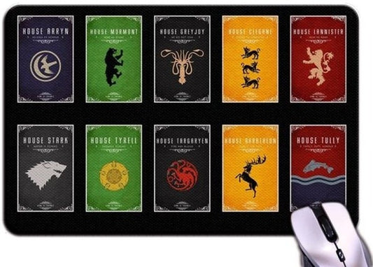 Bluegape Game of Thrones Cards Mousepad(Multicolor)