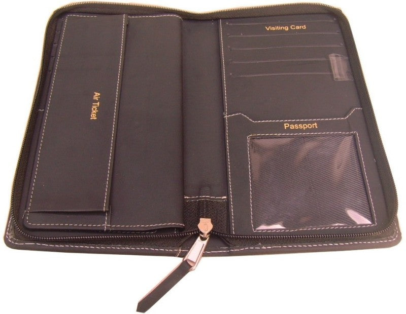 Sukeshcraft A23- Passport Holder for 2 passport(Brown)