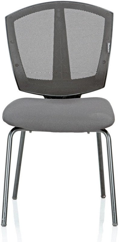 Featherlite Smart Without Arms Fabric Visitor Chair(Black)