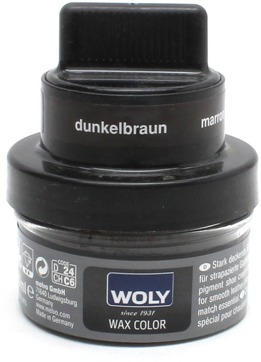 Woly Color Leather Shoe Wax Polish(Brown)